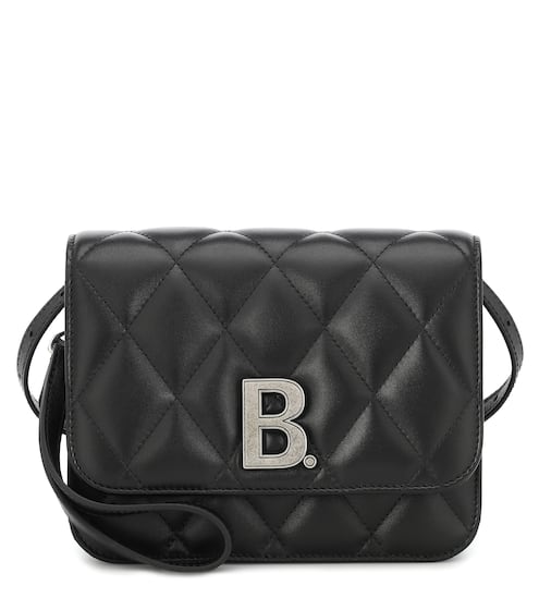 B. Small quilted leather shoulder bag | Balenciaga
