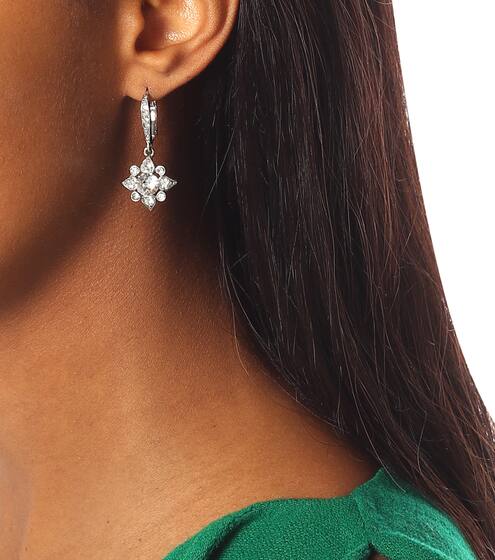 Crystal-embellished earrings | Oscar de la Renta