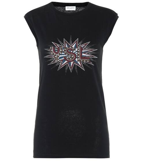 Sleeveless cotton top | Saint Laurent