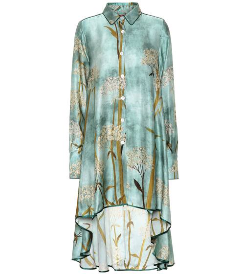 Mercurio satin-cloqué shirt dress | F.R.S For Restless Sleepers