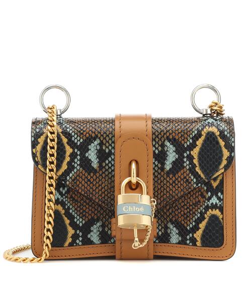 Aby Chain Mini leather shoulder bag | Chloé