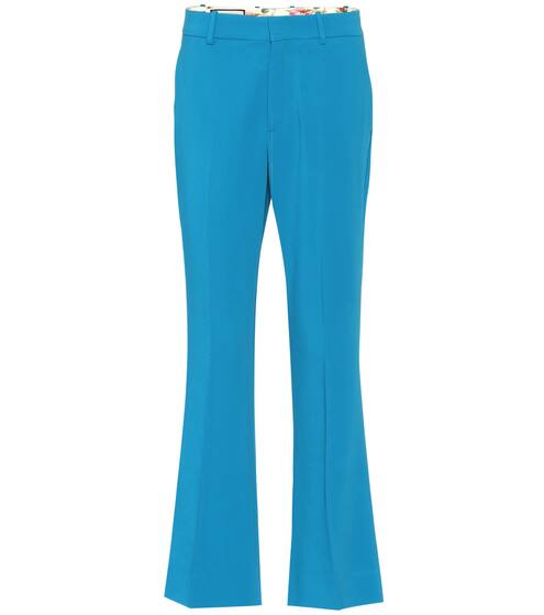Mid-rise crêpe pants | Gucci