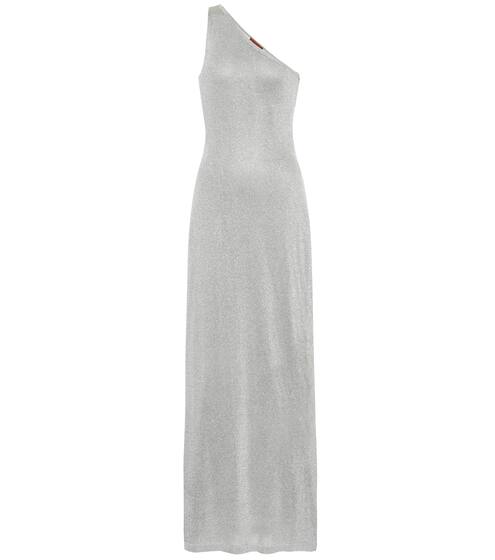 Metallic off-the-shoulder dress | Missoni