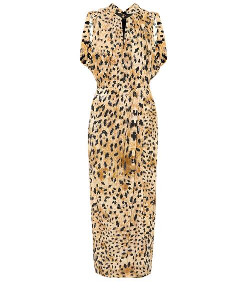 Leopard-print midi dress | Prada