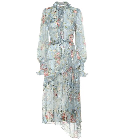 Ellie silk-blend devoré-satin dress | Preen by Thornton Bregazzi