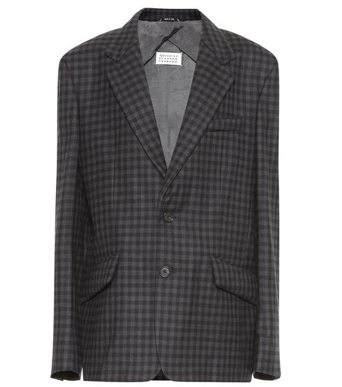 Checked wool-blend blazer | Maison Margiela