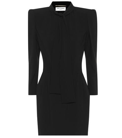 Crêpe minidress | Saint Laurent