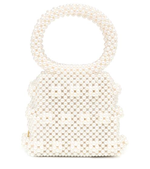 Dante Small beaded tote | Shrimps
