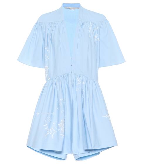 Embroidered cotton playsuit | Stella McCartney