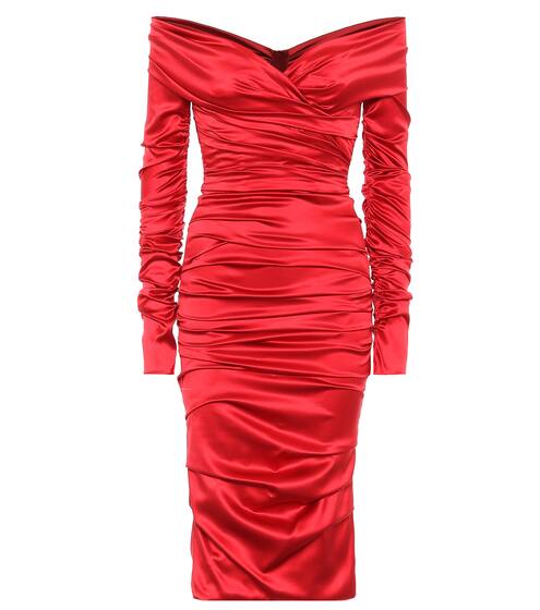 Stretch-silk midi dress | Dolce & Gabbana