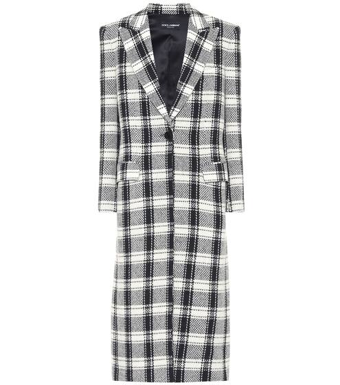 Checked wool-blend coat | Dolce & Gabbana