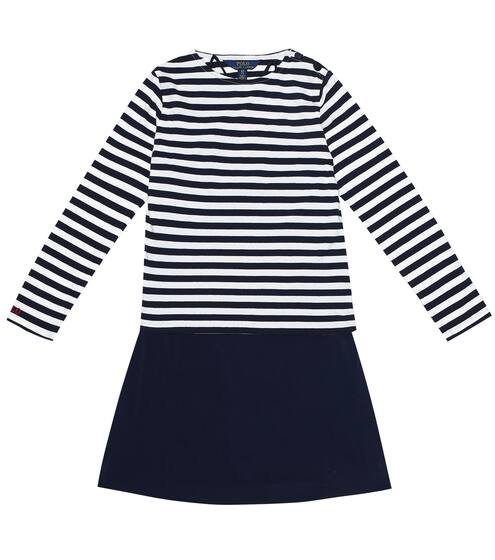 Striped stretch-cotton dress | Polo Ralph Lauren Kids