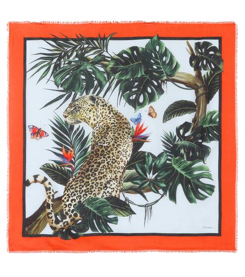 Bedrucktes Tuch mit Kaschmiranteil | Dolce & Gabbana