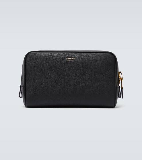 حقيبة لأدوات الحلاقة من الجلد المنقوش | Tom Ford