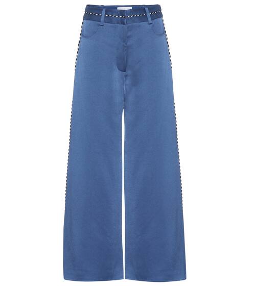 High-rise satin pants | Peter Pilotto