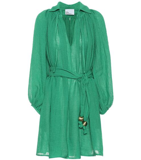 Poet linen-blend gauze minidress | Lisa Marie Fernandez