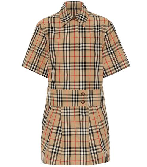 Jaynie Check cotton minidress | Burberry