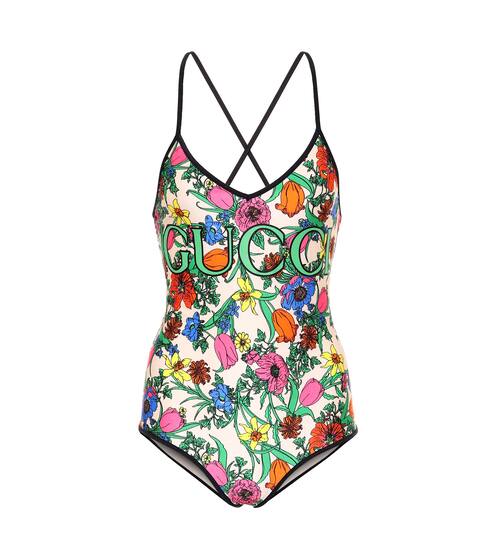 Pop Flora printed swimsuit | Gucci