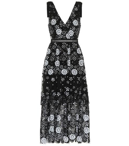 Embellished midi dress | Self-Portrait