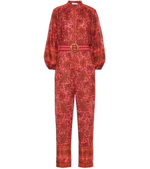 Edie floral cotton jumpsuit | Zimmermann
