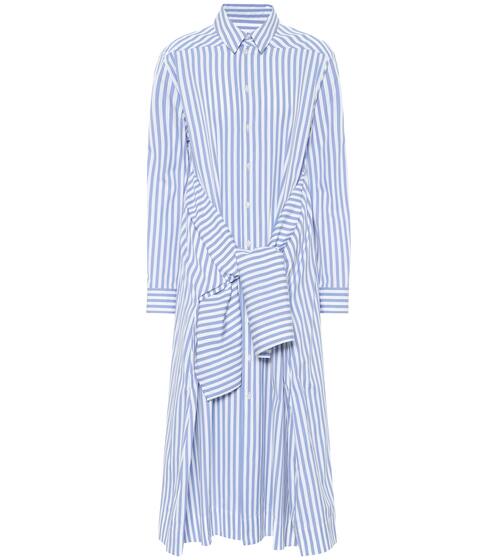 Striped cotton midi shirt dress | Jil Sander