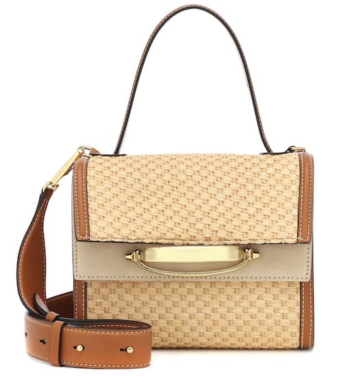 The Story raffia shoulder bag | Alexander McQueen
