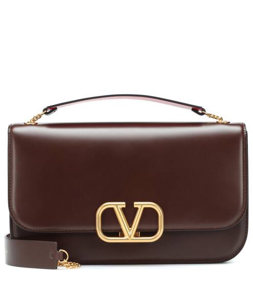 Valentino Garavani VLOCK Medium leather shoulder bag | Valentino