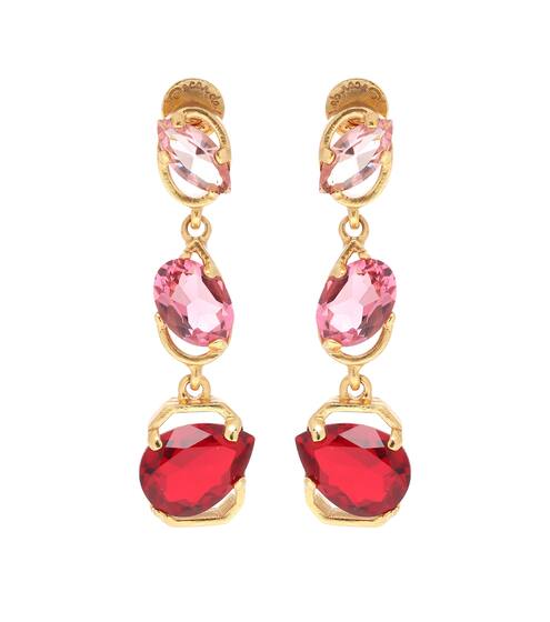 Boucles d'oreilles à cristaux | Oscar de la Renta