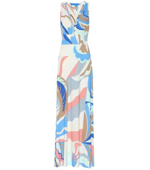 Printed silk-blend maxi dress | Emilio Pucci