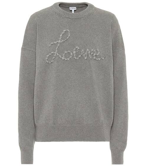 Embroidered cotton sweater | Loewe