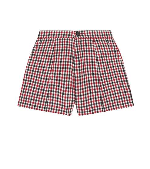 Karierte Shorts mit Wollanteil | Chloé Kids