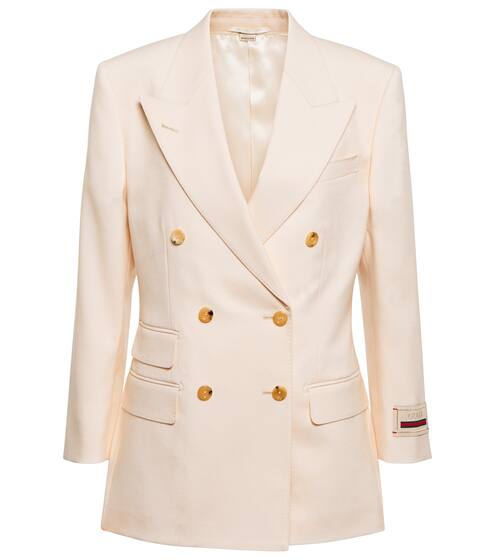 Logo mohair and wool blazer | Gucci