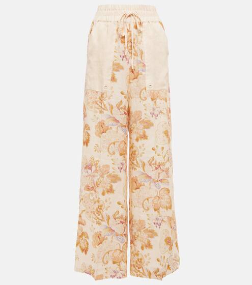Pantalon ample brodé en coton Mytheresa Homme Vêtements Pantalons & Jeans Pantalons Pantalons larges
