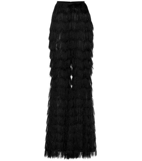 Fringed metallic pants | Balmain