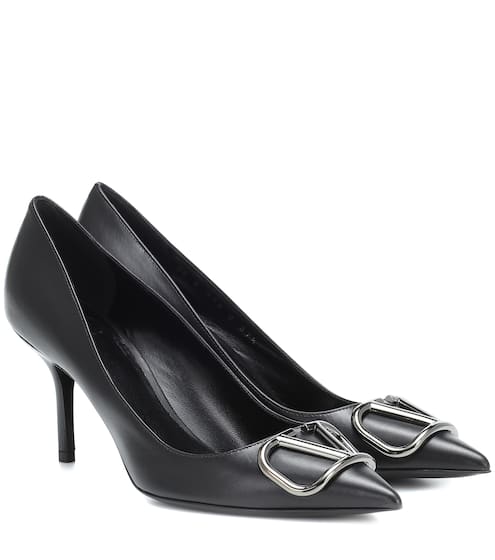 Valentino Garavani VLOGO leather pumps | Valentino