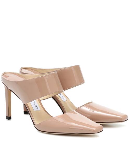 Hawke 85 patent leather mules | Jimmy Choo