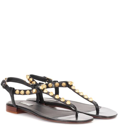 Giant studded leather sandals | Balenciaga