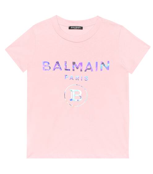 Logo cotton-jersey T-shirt | Balmain Kids