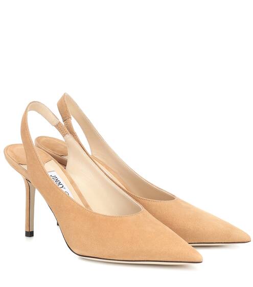 Ivy 85 suede slingback pumps | Jimmy Choo