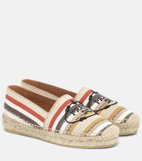 Striped canvas espadrilles | Prada