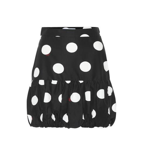 Polka-dot cotton miniskirt | MSGM