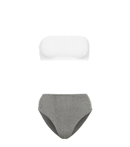 Exclusive to Mytheresa – Gabrielle bikini top and Posey bikini bottoms | Hunza G