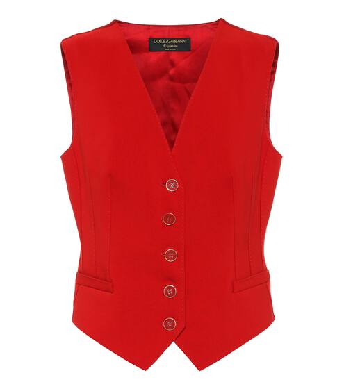 Exclusive to Mytheresa – cotton and silk-blend vest | Dolce & Gabbana