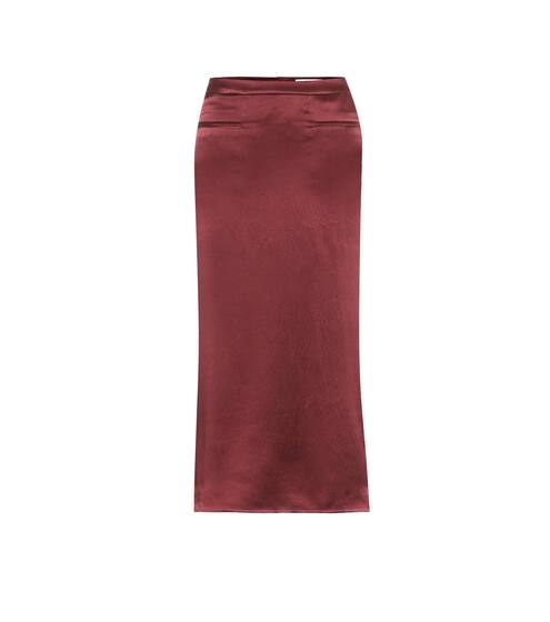 Mina silk-satin midi skirt | Rejina Pyo