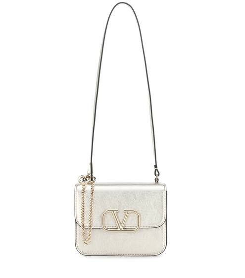 Valentino Garavani VSLING Small metallic leather shoulder bag | Valentino
