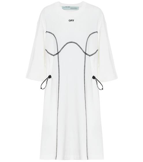 Cotton-jersey minidress | Off-White