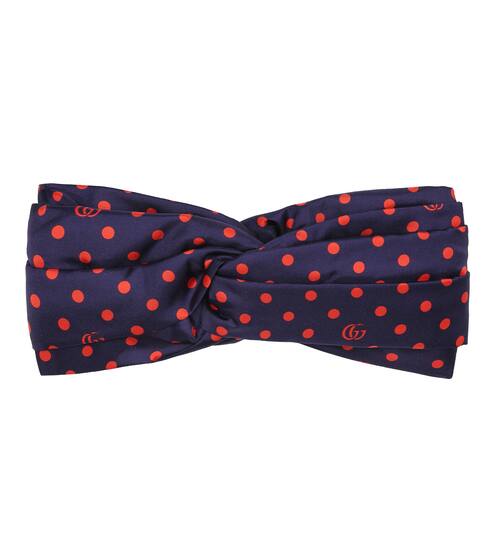 Haarband mit Polka-Dots aus Seide | Gucci