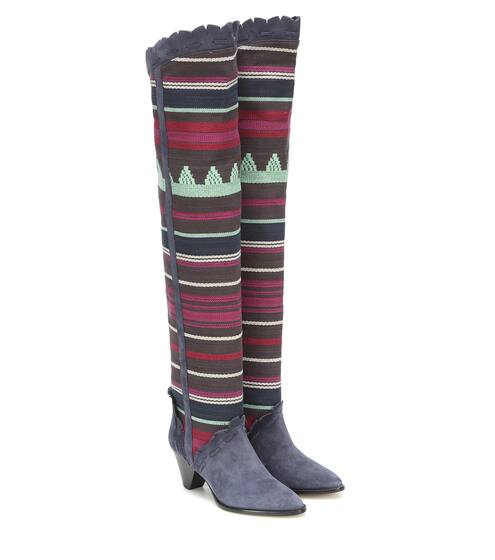 Overknee-Stiefel Luiz aus Canvas | Isabel Marant