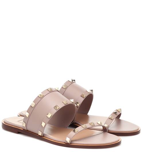 Valentino Garavani Rockstud leather sandals | Valentino