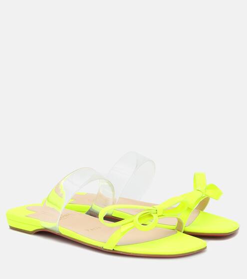 Just Nodo PVC-trimmed leather sandals | Christian Louboutin